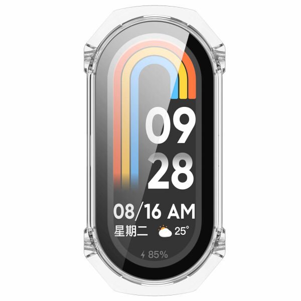 Xiaomi Mi Band 8 PC 360 Sert Ekran Koruyucu Kasa Şeffaf