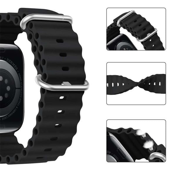 Apple Watch 42-45-44-49mm Ocean Loop Silikon Kordon