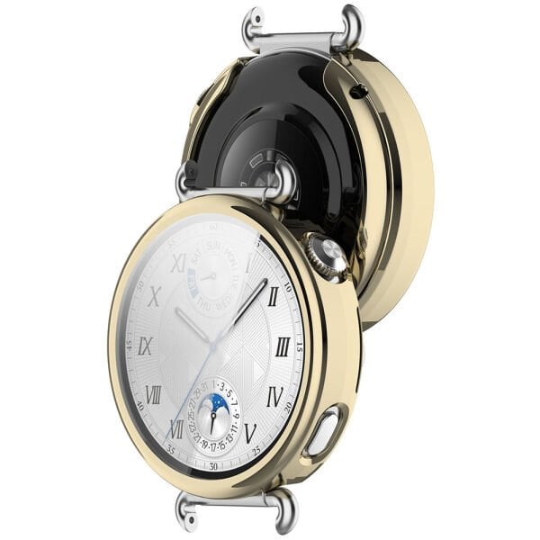Huawei GT6 41mm Plating Tpu Renkli Silikon Kasa Ekran Koruyucu