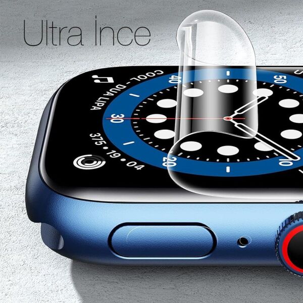 Apple Watch 45mm Nano Jelatin Ekran Koruyucu 2'li Paket
