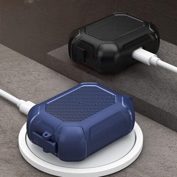 Airpods Pro 3 Armor Tank Karbon Detaylı Kılıf