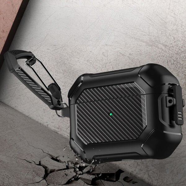 Airpods Pro 3 Armor Tank Karbon Detaylı Kılıf