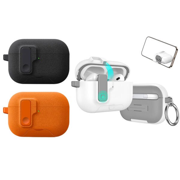 Airpods PRO3 Trip Kılıf Mat Standlı