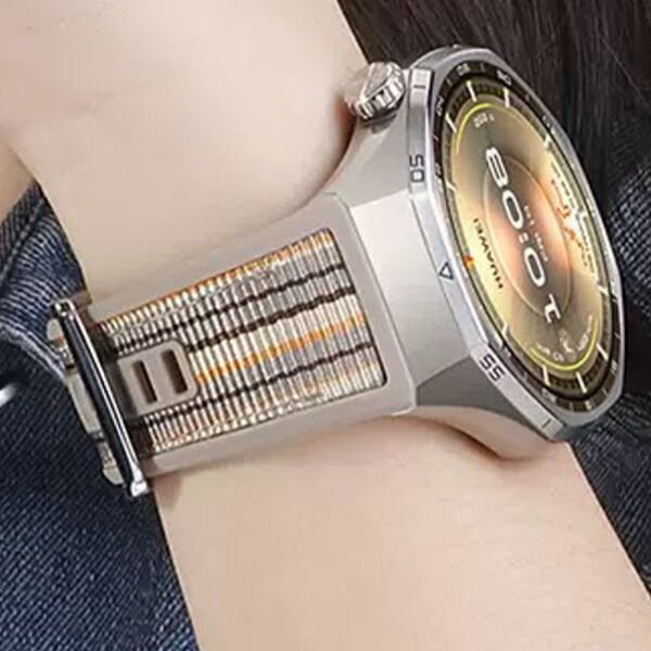 Huawei GT6 PRO Kumaşlı Dikişli Silikon Kordon Band