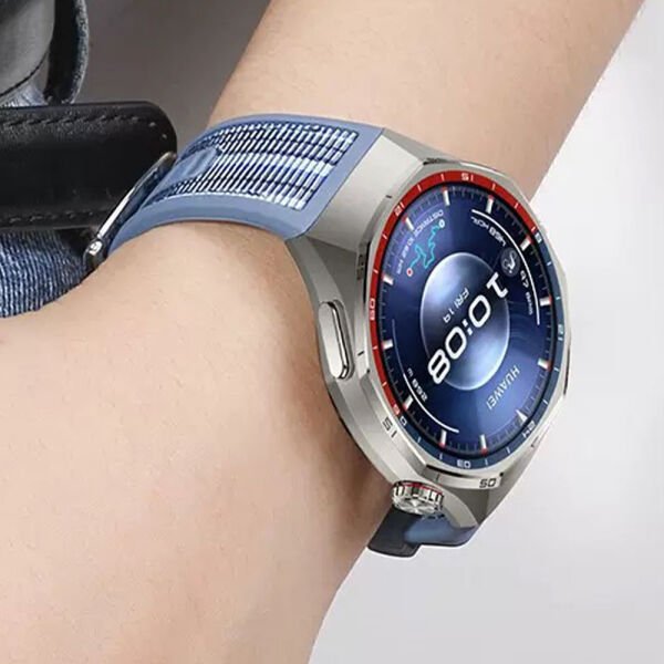 Huawei GT6 PRO Kumaşlı Dikişli Silikon Kordon Band