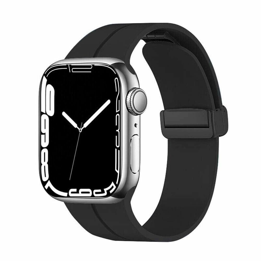 Apple Watch 38-40-41mm PRO Magnet Silikon Kordon Siyah