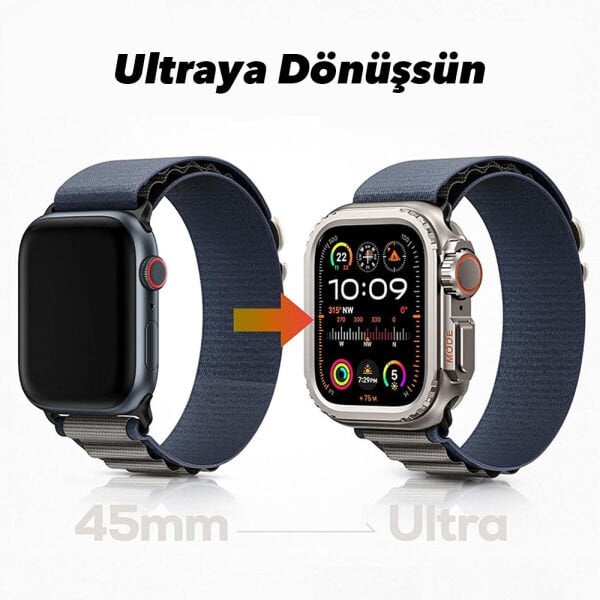 Apple Watch 46mm Metal Ultra Dönüştürücü Kasa Koruyucu