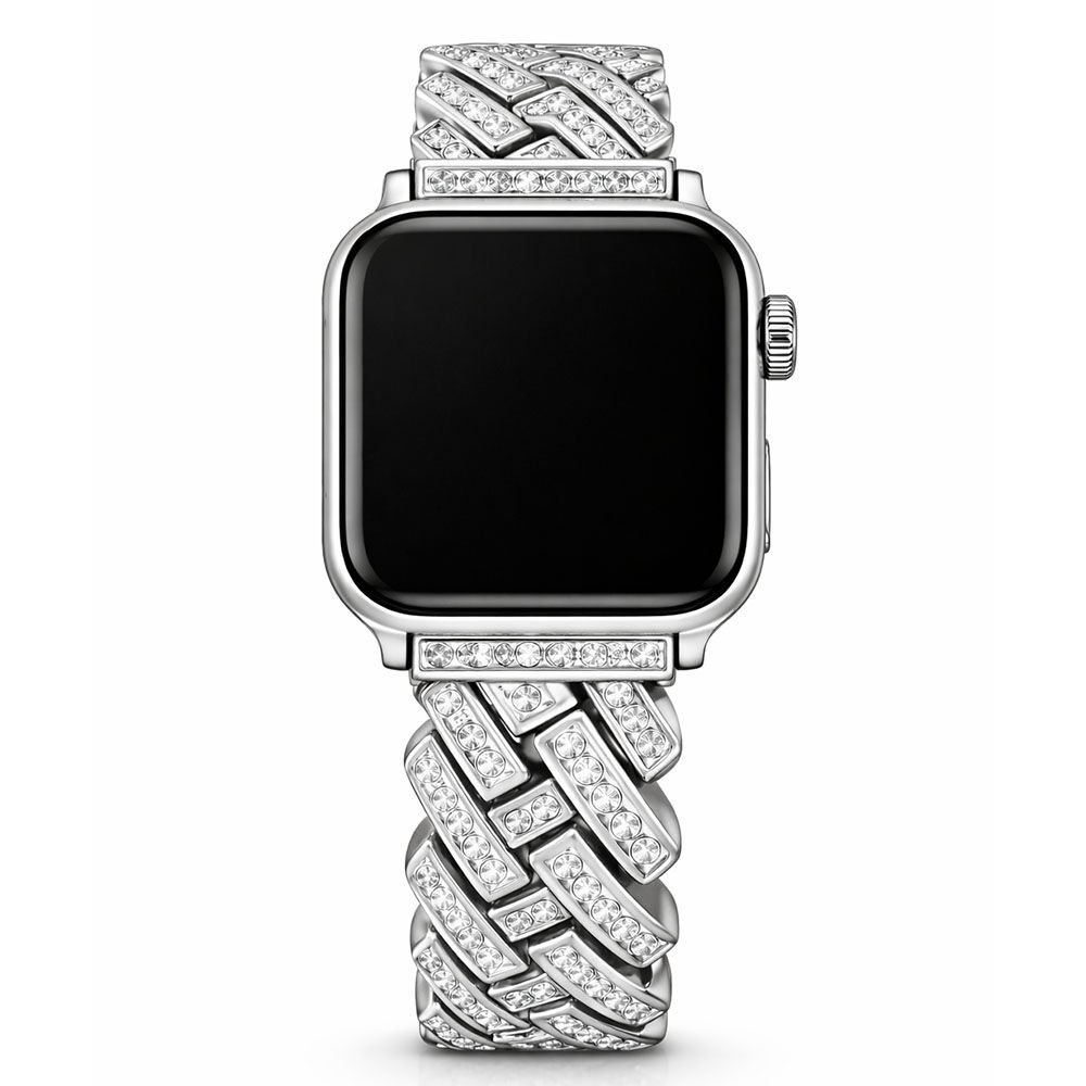 Apple Watch HD Diamond Taşlı Metal Kordon