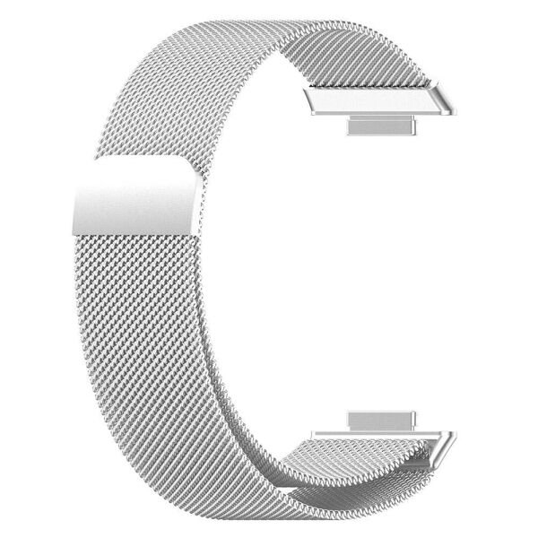 Huawei Watch Fit 2 Metal Hasır Milanese Kordon Gümüş