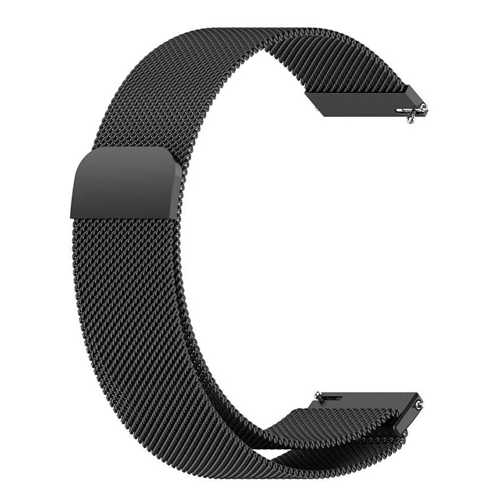 22mm Milanese Metal Hasır Kordon Siyah