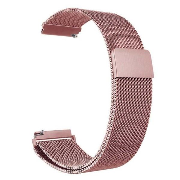 20mm Milanese Metal Hasır Kordon Pembe