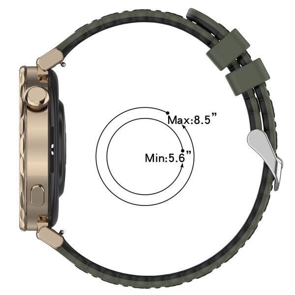 18mm 3D Çiçek Desenli Silikon Kordon Tokalı