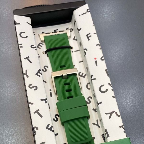 Apple Watch 49mm-45mm-44mm-42mm Rugged Silikon Kordon Yeşil