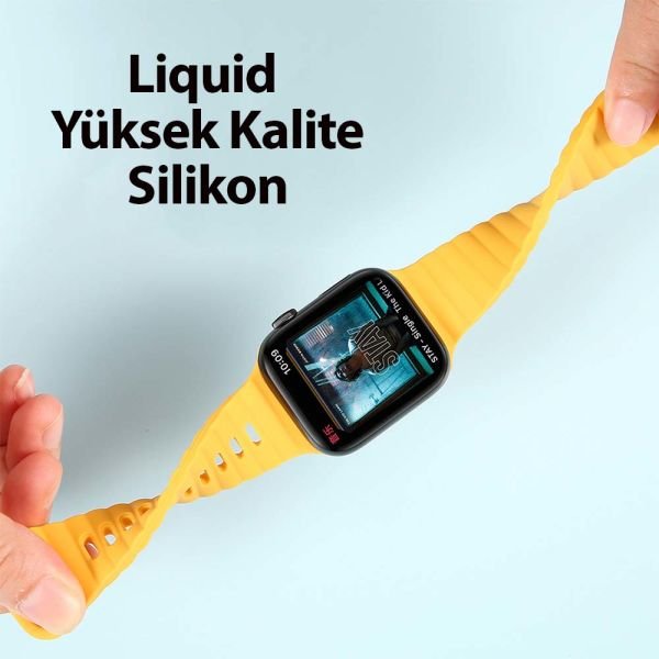 Apple Watch 49/45/44/42mm Simple Loop Silikon Kordon