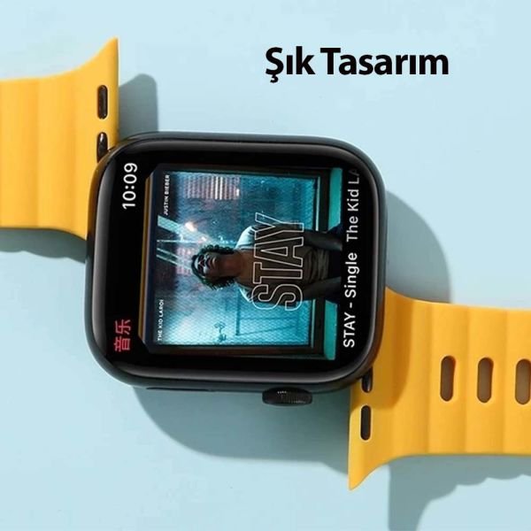 Apple Watch 49/45/44/42mm Simple Loop Silikon Kordon
