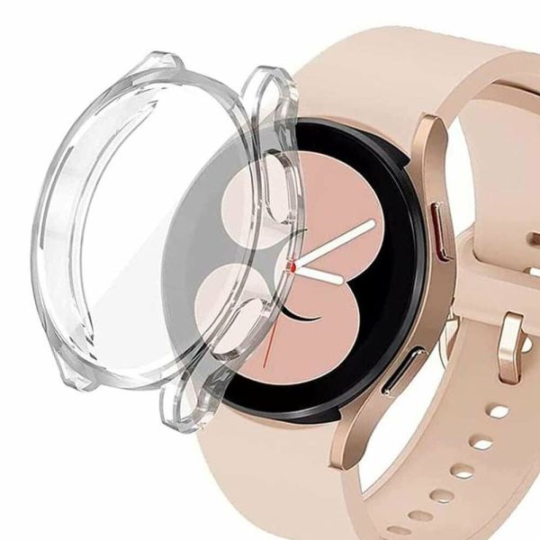 Samsung Galaxy Watch 5 40mm 360 Şeffaf Silikon Kasa Ekran Koruma