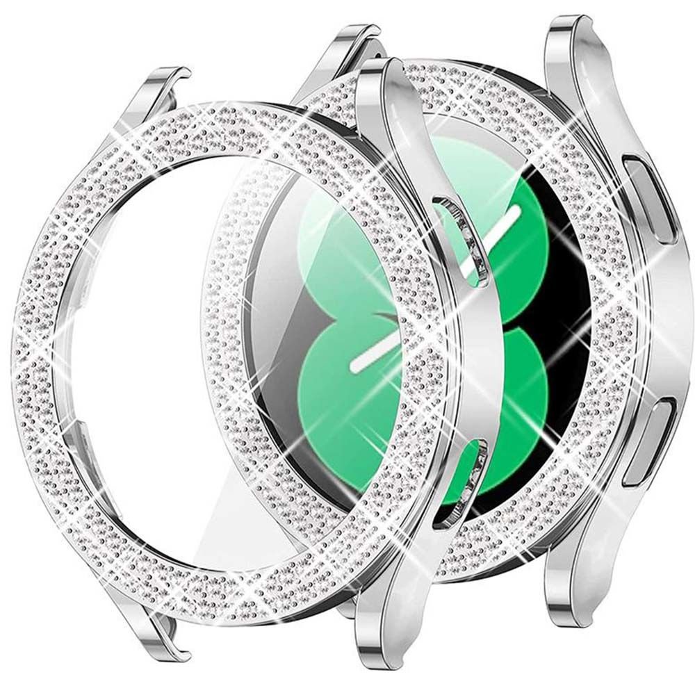 Samsung Watch 5 40mm Taşlı Kasa Çerçeve Gümüş