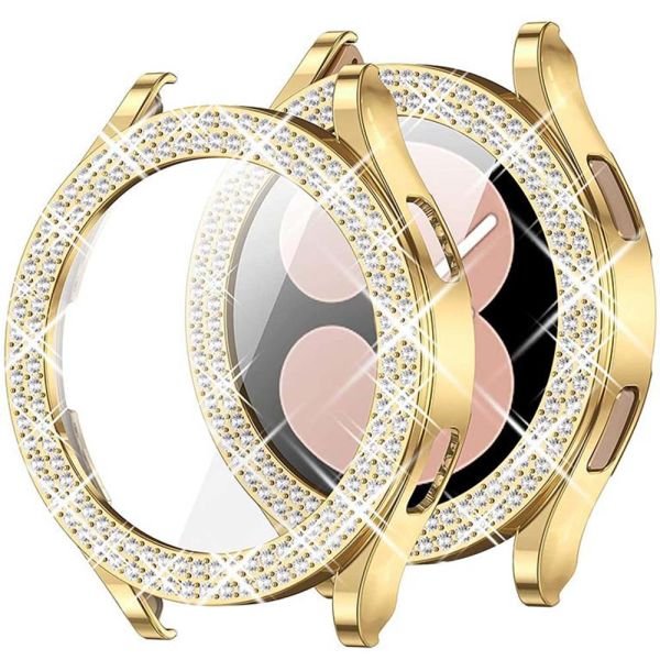 Samsung Watch 5 40mm Taşlı Kasa Çerçeve Gold