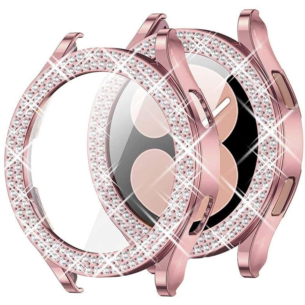 Samsung Watch 6 40mm Taşlı Kasa Çerçeve Pembe