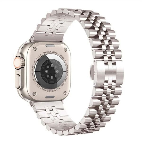 Apple Watch 49-45-44-42mm Rolex Metal Kordon Starlight