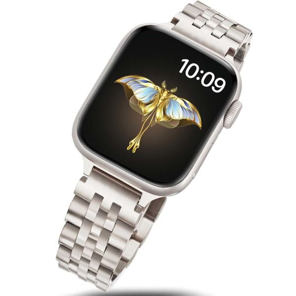 Apple Watch 38-40-41mm Rolex Metal Kordon Starlight