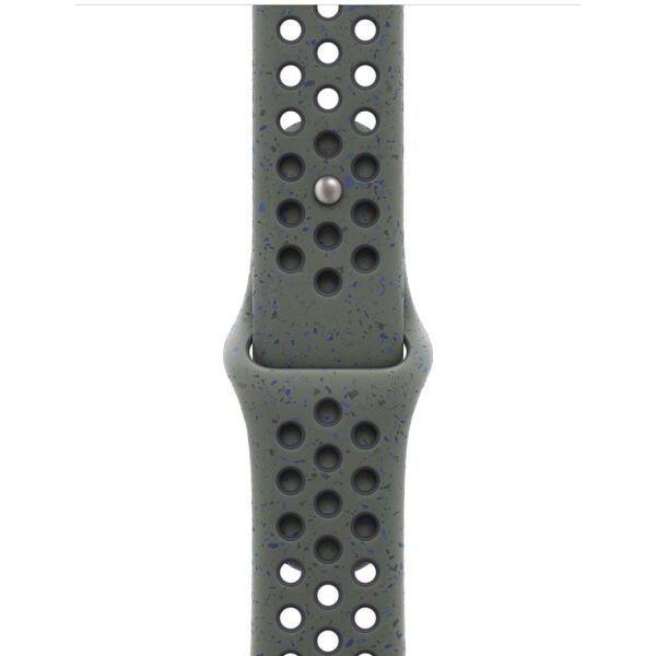 Apple Watch 42-44-45-49mm Benekli Nike Delikli Silikon Kordon Haki