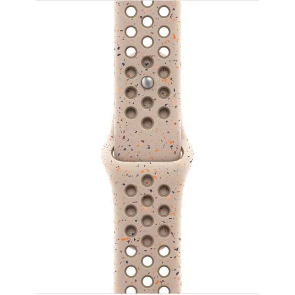 Apple Watch 42-44-45-49mm Benekli Nike Delikli Silikon Kordon Açık Kahve