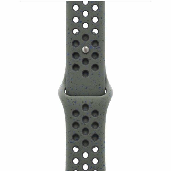 Apple Watch 38-40-41mm Benekli Nike Delikli Silikon Kordon Haki