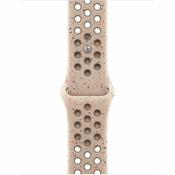 Apple Watch 38-40-41mm Benekli Nike Delikli Silikon Kordon Açık Kahve