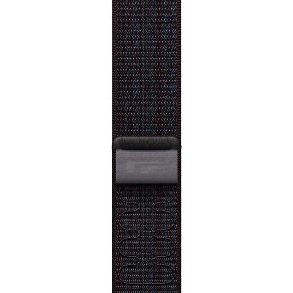 Apple Watch 38-40-41mm Nike Hasır Cırtlı Kumaş Kordon Midnight