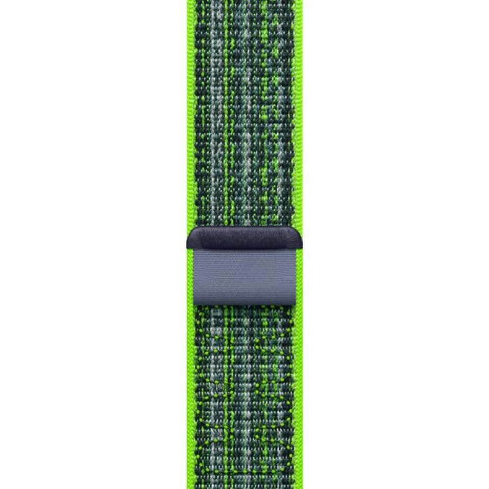 Apple Watch 38-40-41mm Nike Hasır Cırtlı Kumaş Kordon Lime