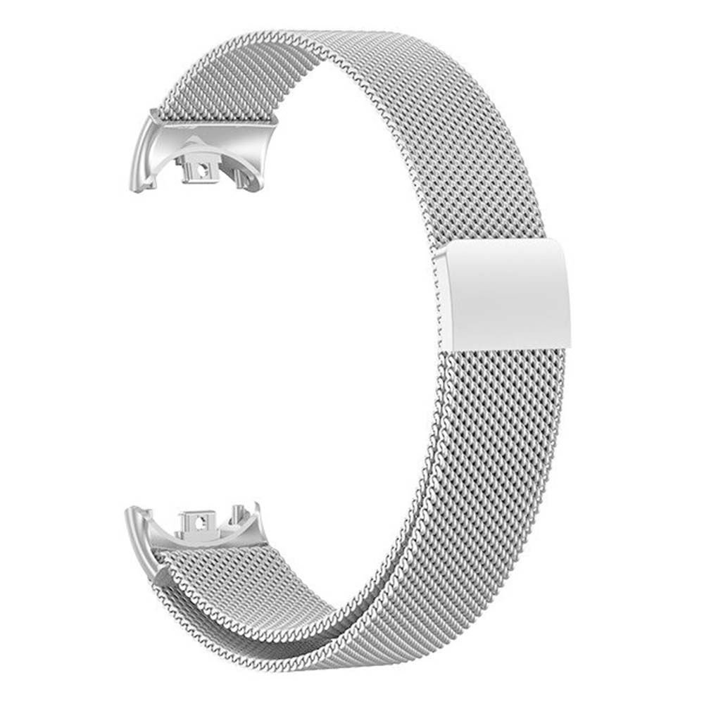 Xiaomi Mi Band 8 Milan Metal Hasır Kordon Gümüş