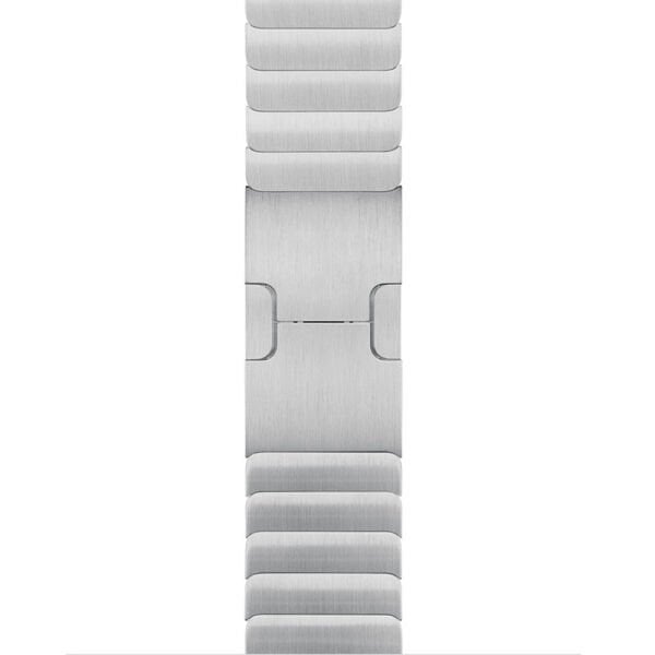 Apple Watch 49-45-44-42mm Balıksırtı Blacelet Metal Kordon Gümüş