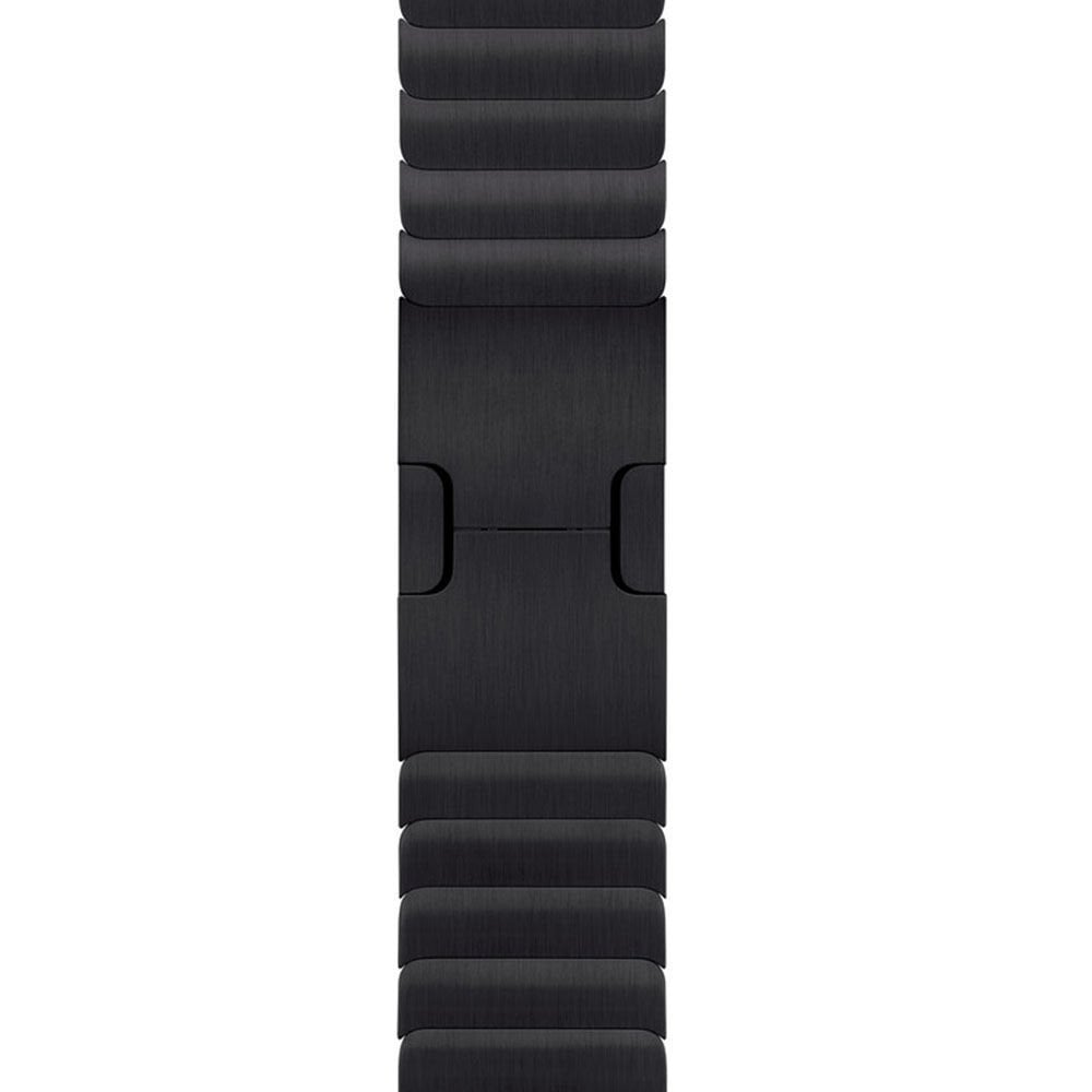 Apple Watch 49-45-44-42mm Balıksırtı Blacelet Metal Kordon Siyah