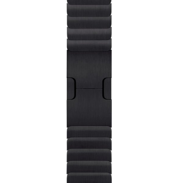 Apple Watch 49-45-44-42mm Balıksırtı Blacelet Metal Kordon Siyah