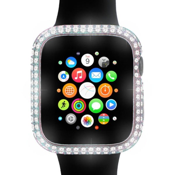 Apple Watch 45-44-40-41mm Komple Taşlı Kasa Ekran Koruyucu 40mm - Hologram