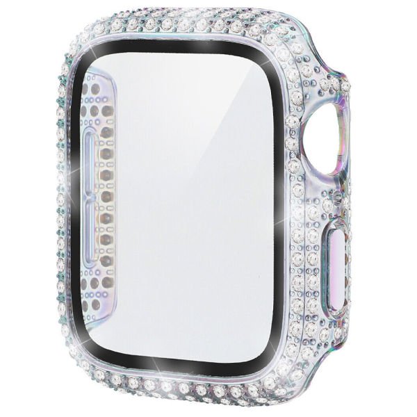 Apple Watch 45-44-40-41mm Komple Taşlı Kasa Ekran Koruyucu 40mm - Hologram