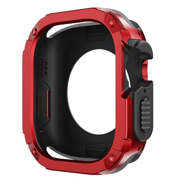 Apple Watch 44mm-45mm Armor Kasa Çift Katman Silikon Kasa Koruma