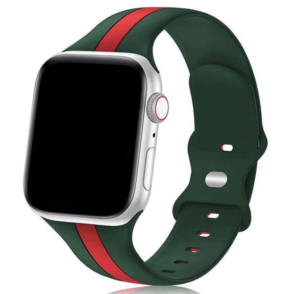Apple Watch 49-45-44-42mm Way Şeritli Silikon Kordon