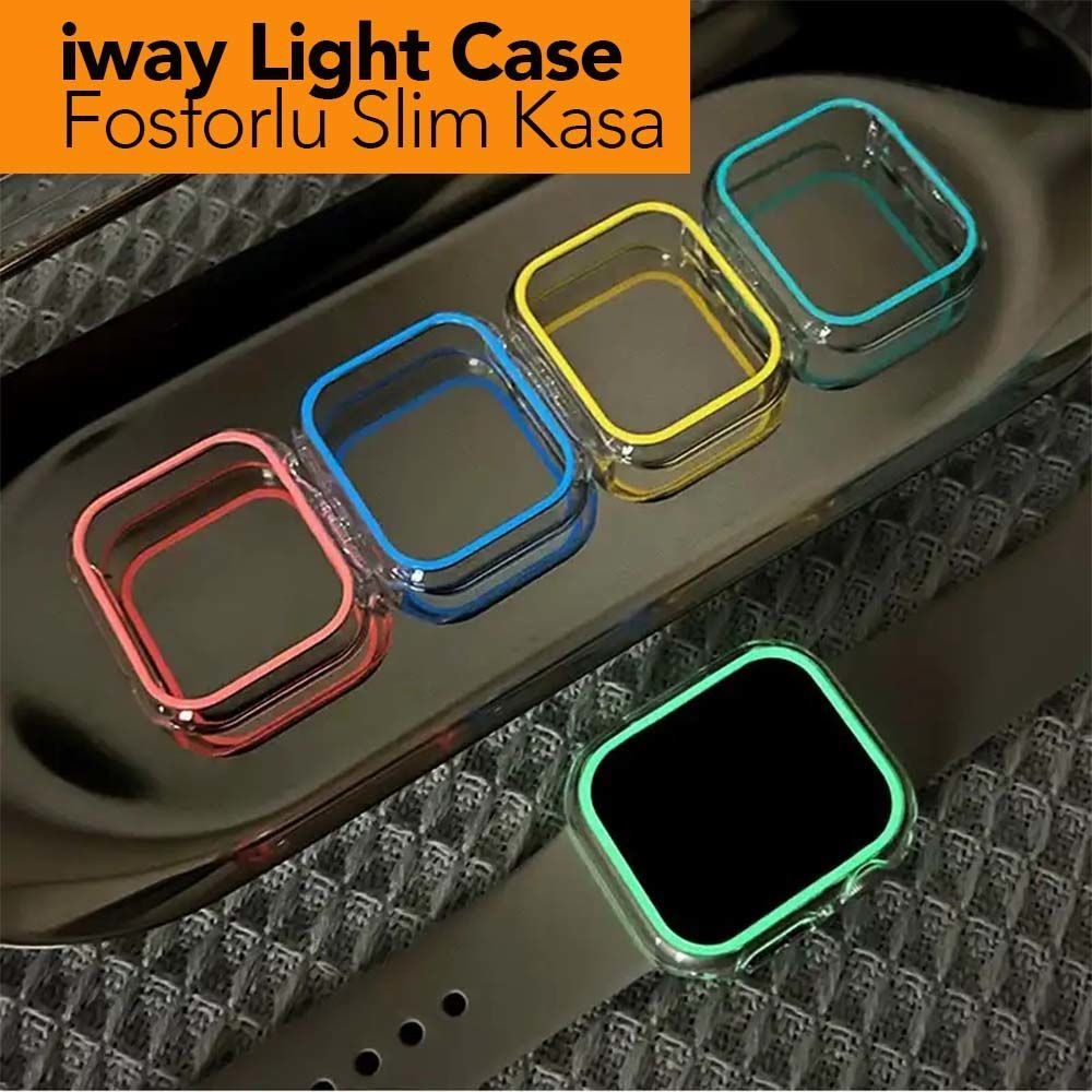 Apple Watch 42mm Light Case Sert Şeffaf Kapak