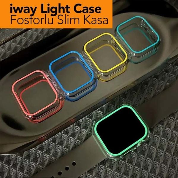 Apple Watch 40mm Light Case Sert Şeffaf Kapak