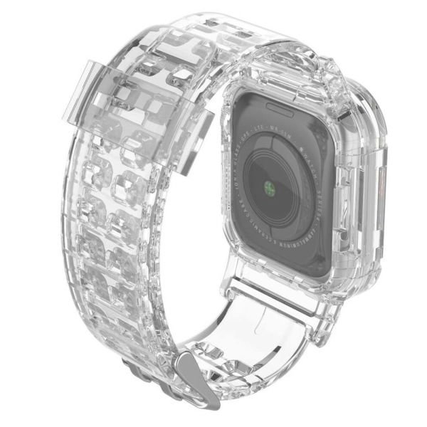 Apple Watch 45-44-42mm 360 Kasalı Şeffaf Full Kordon