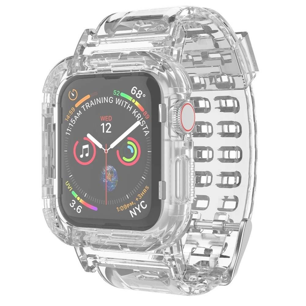 Apple Watch 45-44-42mm 360 Kasalı Şeffaf Full Kordon