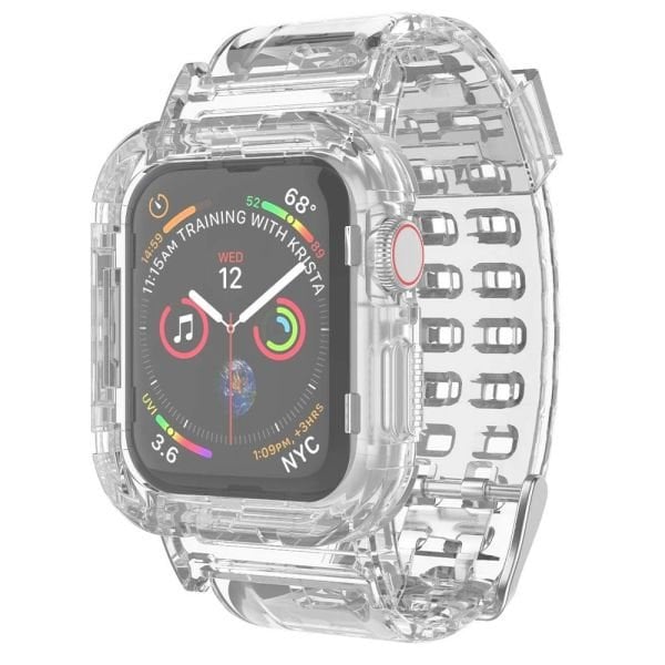 Apple Watch 45-44-42mm 360 Kasalı Şeffaf Full Kordon