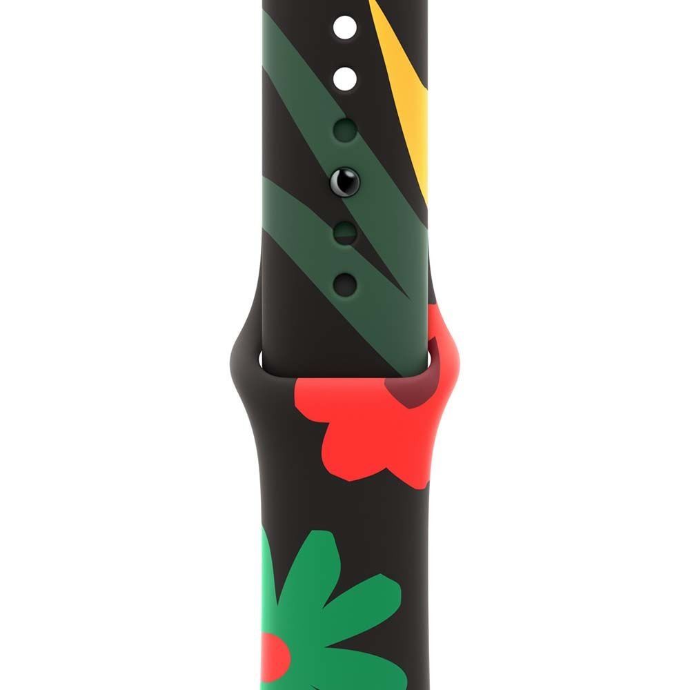 Apple Watch 42-44-45-49mm Flower Silikon Kordon