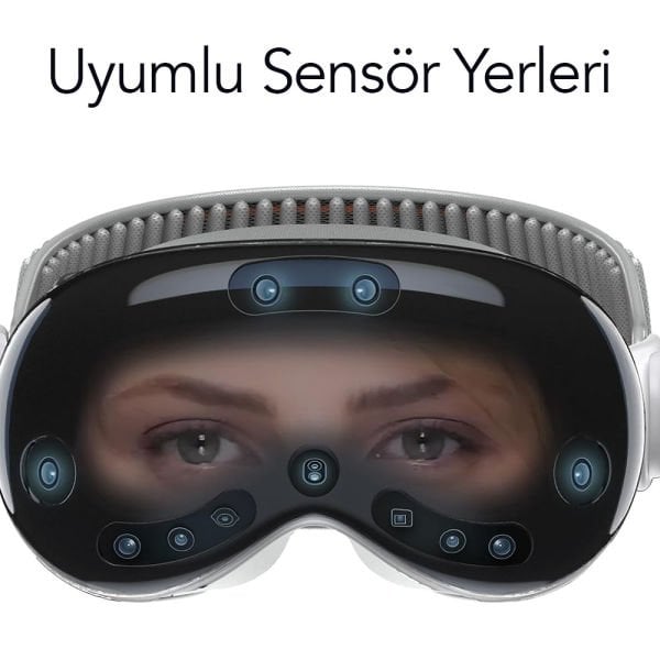 Apple Vision Pro Crystal Şeffaf Silikon Kılıf Koruyucu