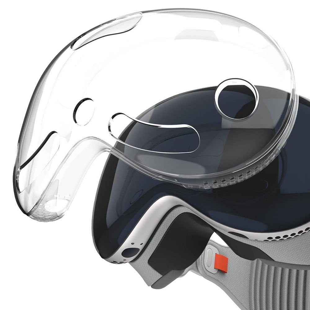 Apple Vision Pro Crystal Şeffaf Silikon Kılıf Koruyucu