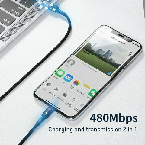 Baseus Type-C to Lightning PD 18W Cafule Hızlı Şarj Kablosu