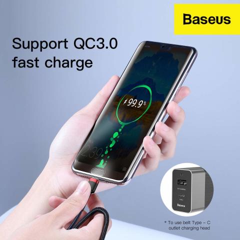 Baseus Type-C to Type-C Cafule QC 2.0 Hızlı Şarj Kablosu  1M (100 cm)