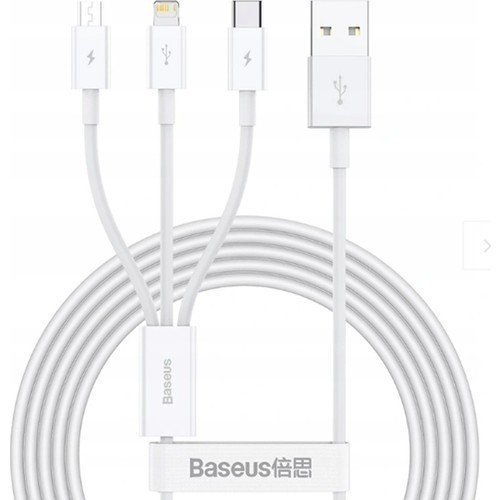 Baseus Süperior 3 in 1 Type-C Lightning Micro Şarj Kablosu 150CM